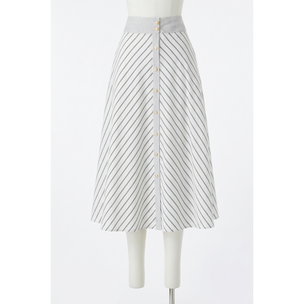 NEW JS71 fraser skirt in white/black stripe